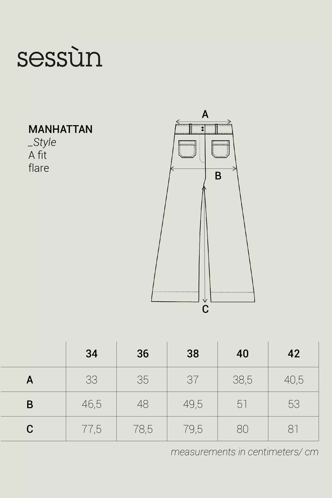 SESSUN Mod. MANHATTAN DENIM BLUE