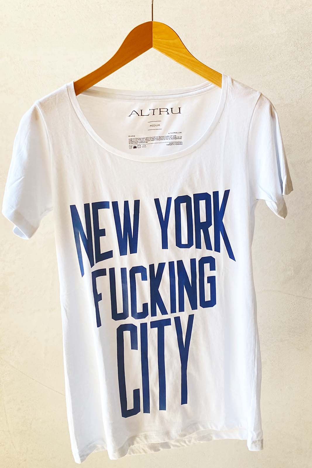 ALTRU Mod. NEW YORK FXXKING CITY WHITE