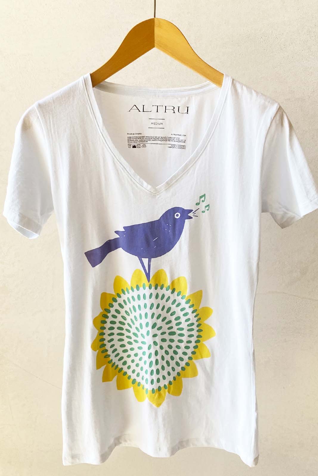 ALTRU Mod. BIRD&FLOWER WHITE