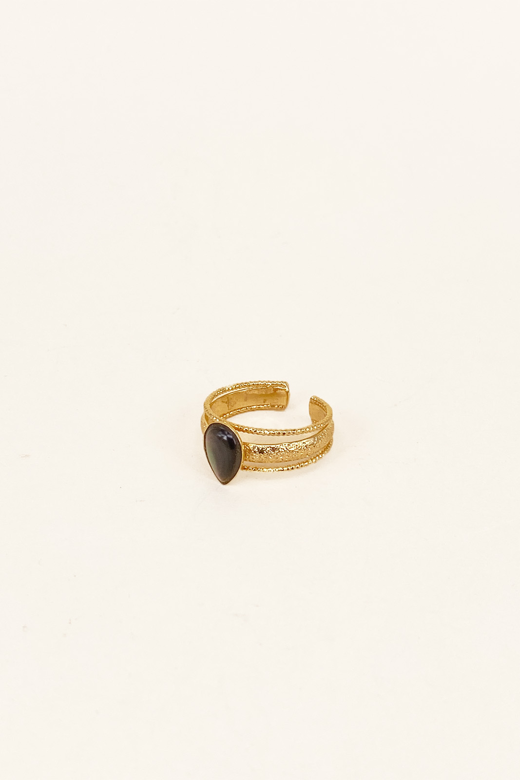 BAGUE ANYA NACRE GRIS