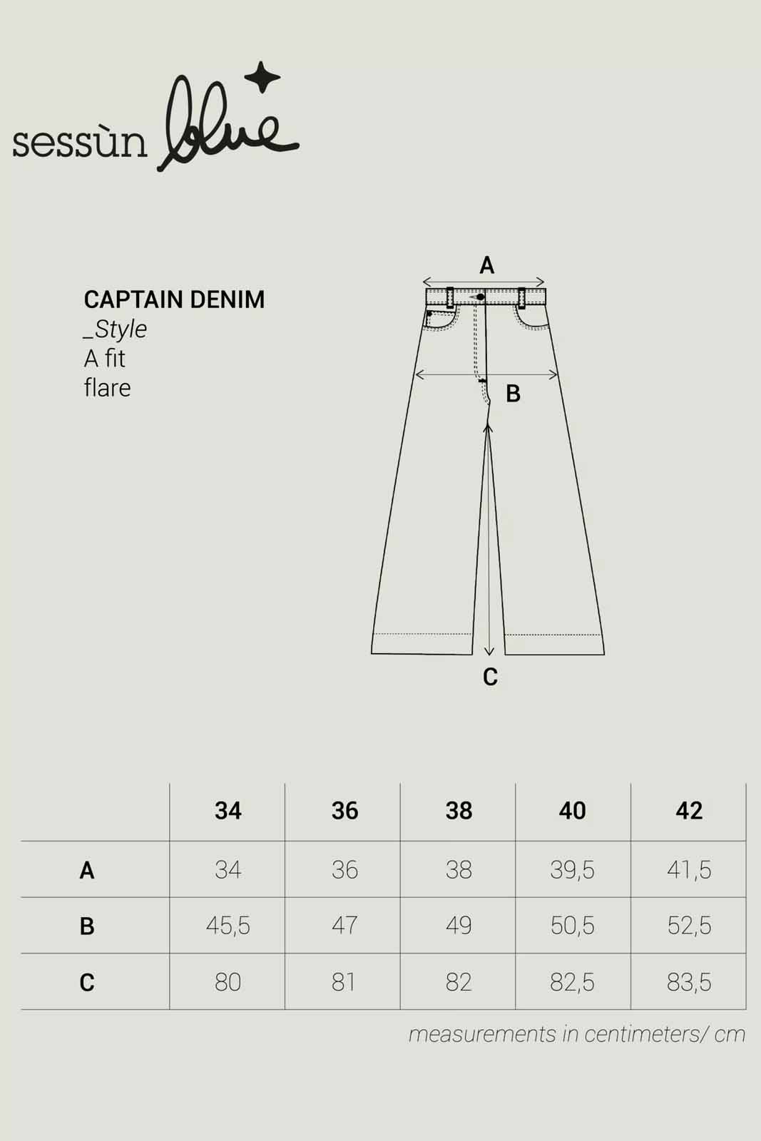 SESSUN Mod. CAPTAIN DENIM VINTAGE BLUE