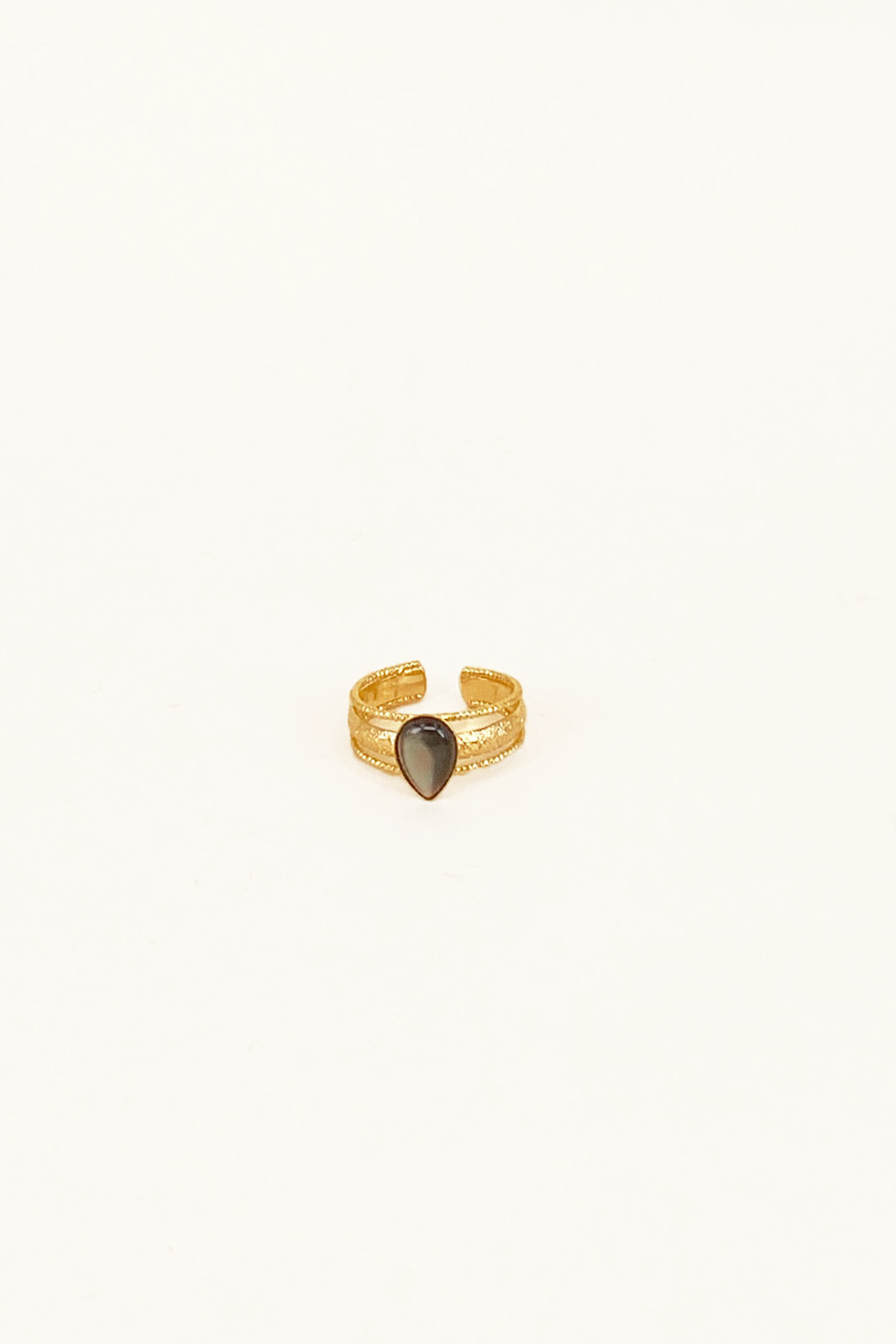 BAGUE ANYA NACRE GRIS