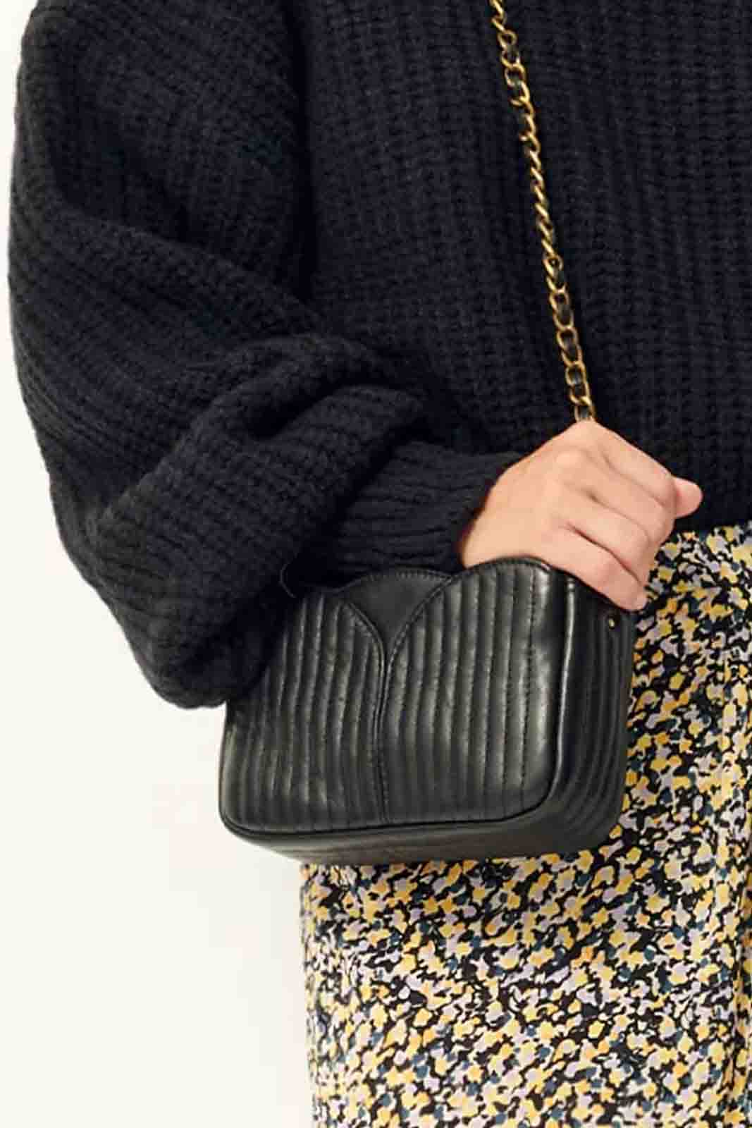 SESSUN Mod. DIVINOU LEATHER BLACK